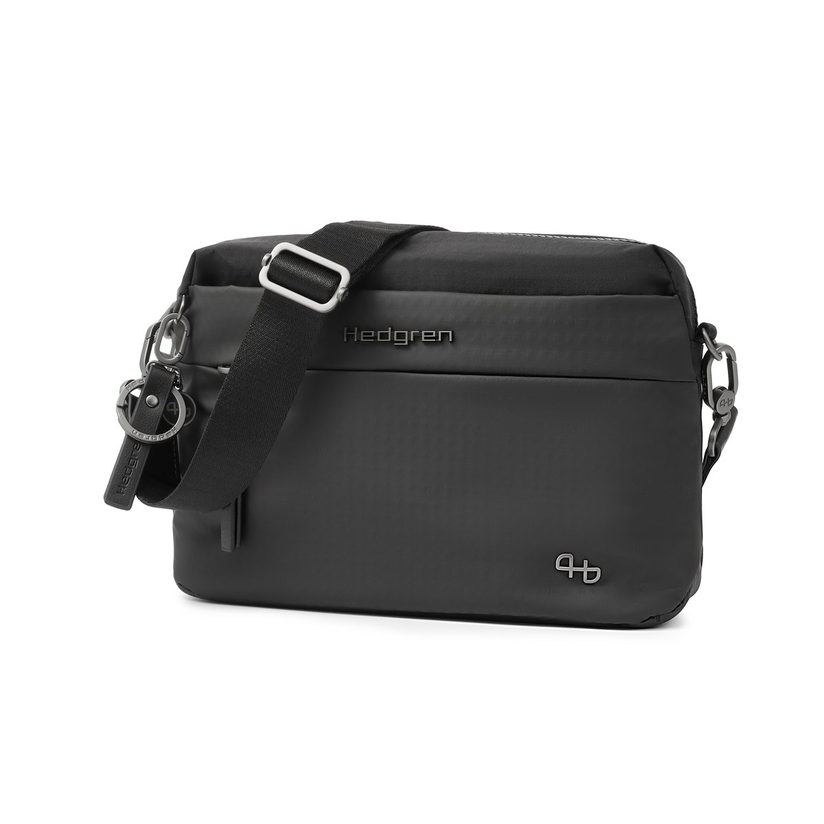 Sac bandoulière compact avec protection RFID black, HEDGREN