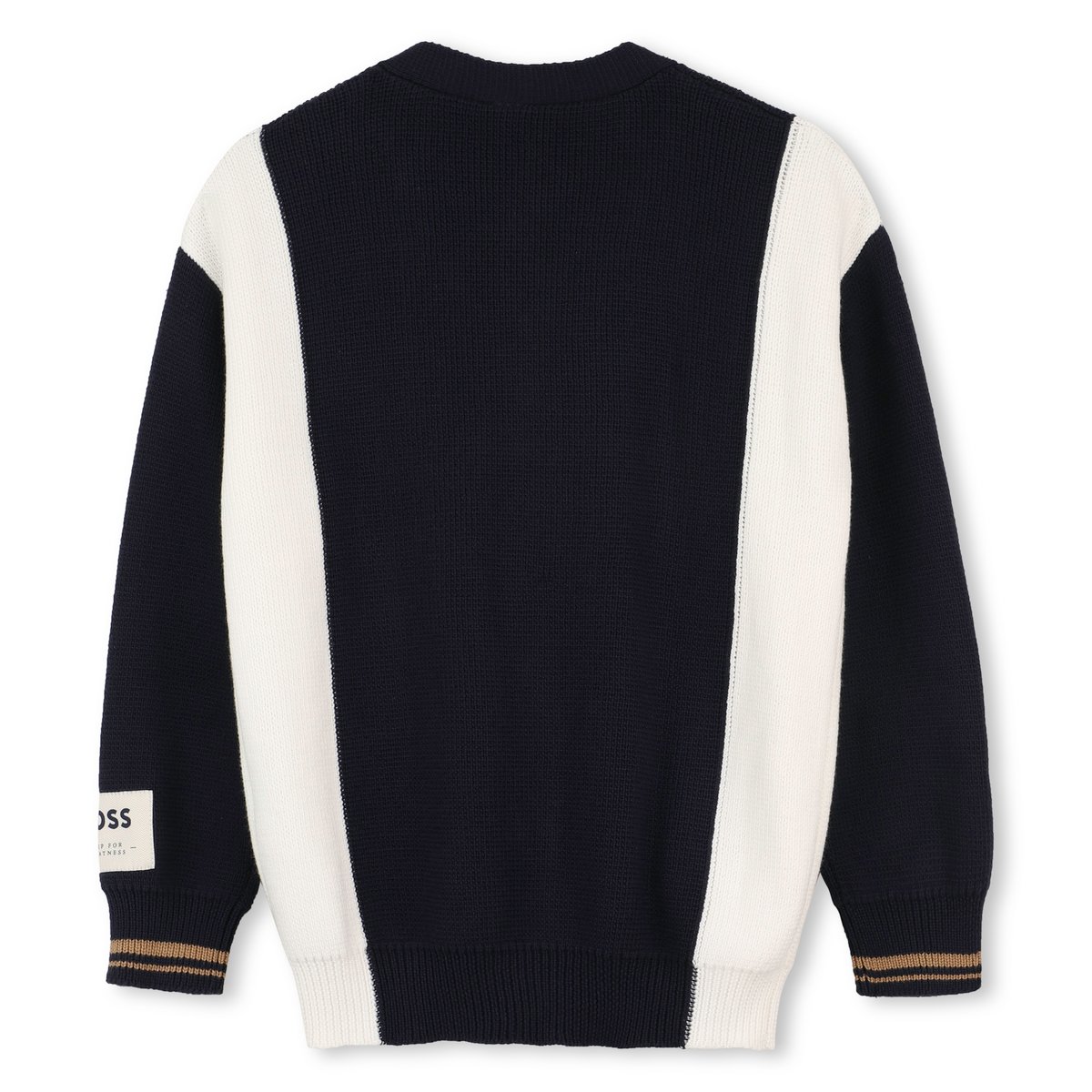 Cardigan en tricot bleu cargo, BOSS KIDSWEAR