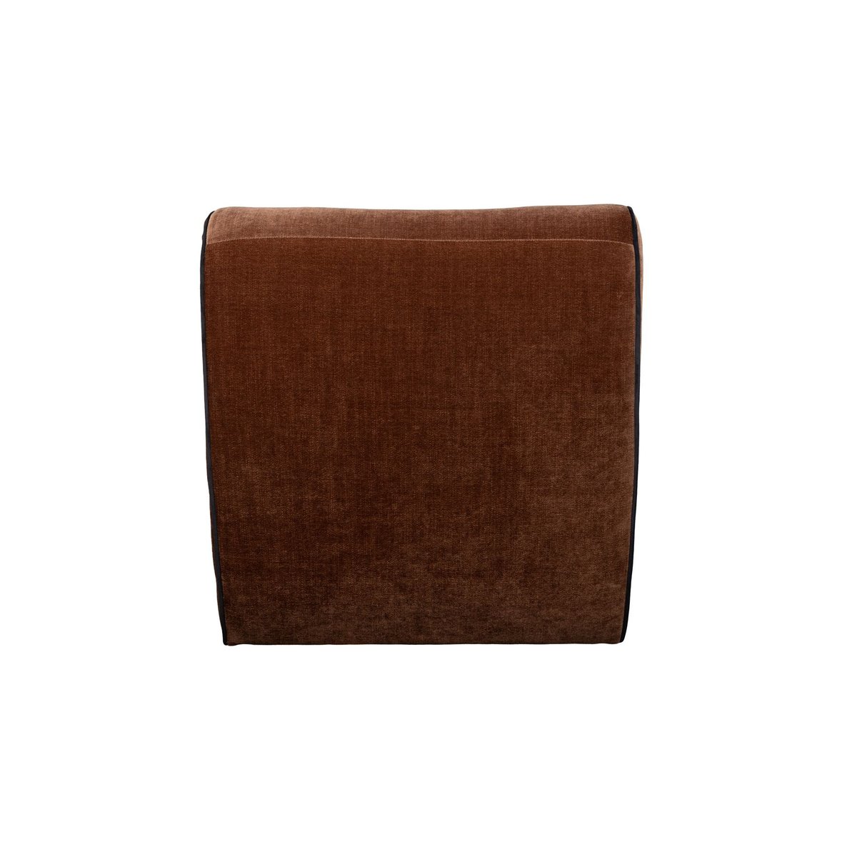 Fauteuil lounge en velours - DONNA marron, DUTCHBONE