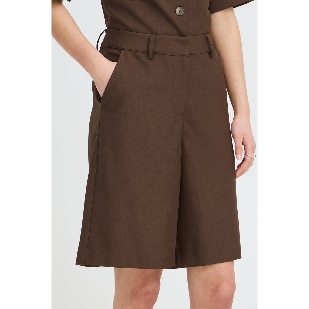 Costume marron slate blakc melange, ICHI