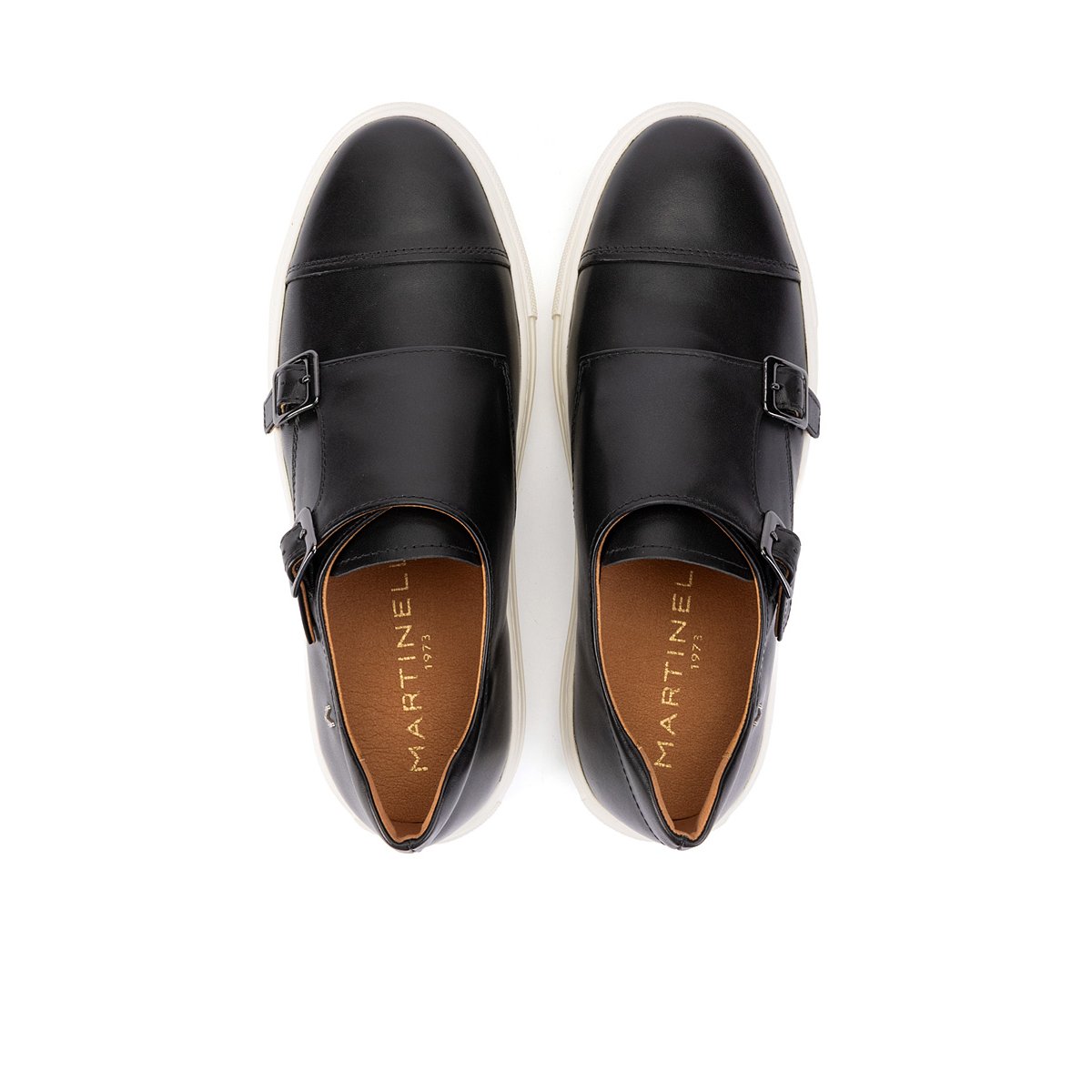 Baskets cuir Hastings black, MARTINELLI