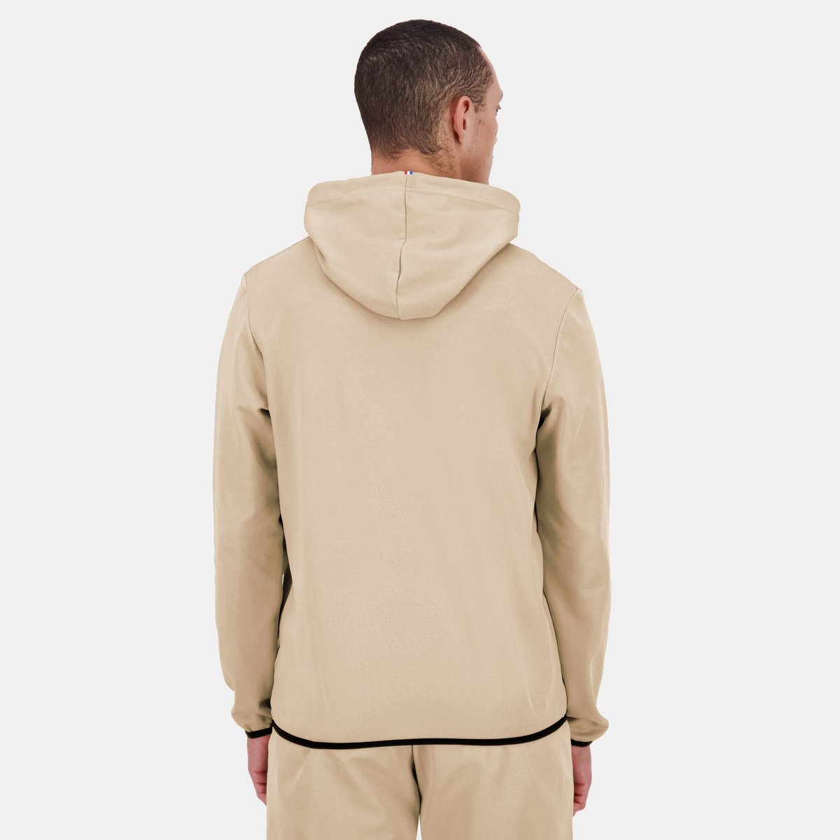 Sweat à capuche Coq d'Argent beige, LE COQ SPORTIF