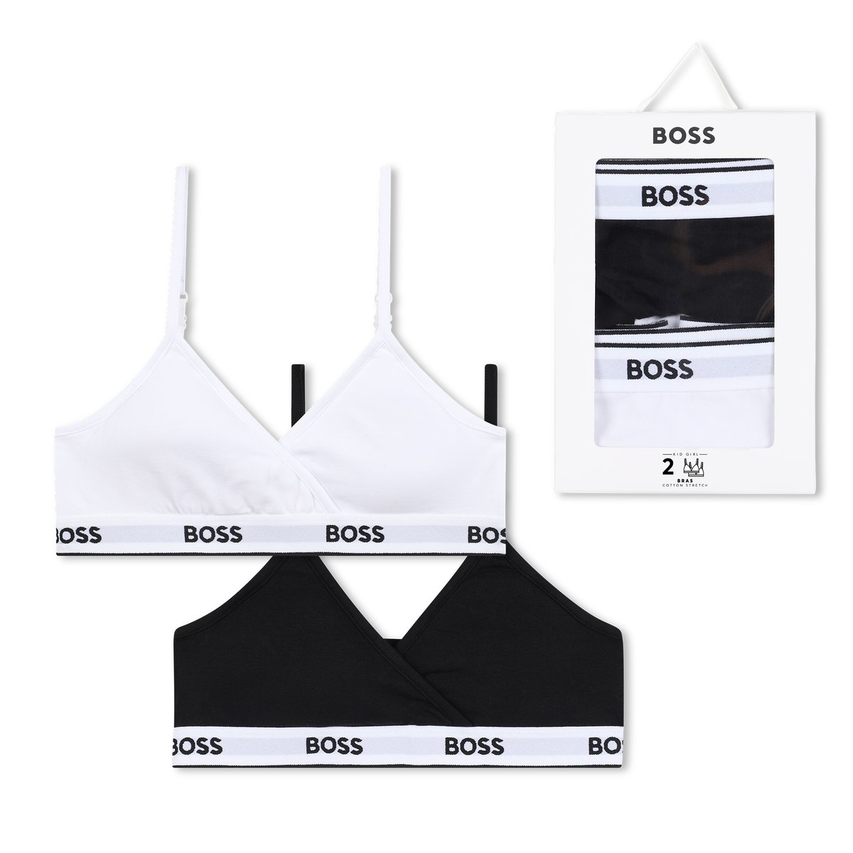 Lot de 2 brassières black, BOSS KIDSWEAR