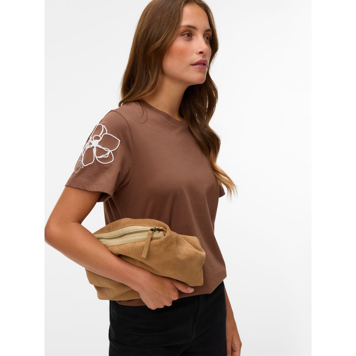 T-Shirt cocoa brown, VERO MODA