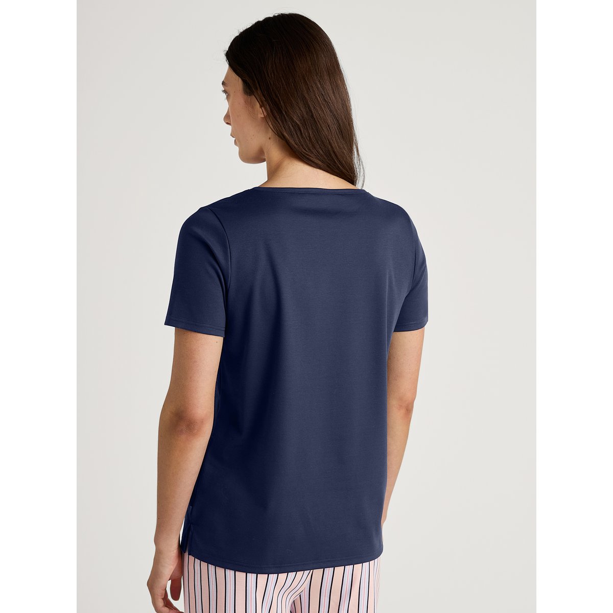 T-shirt manches courtes Coton FAVOURITES TILES peacoat blue, CALIDA