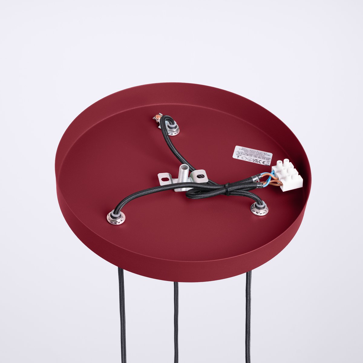 Suspension Aluminium Bourgogne G9 3 Halo rouge, EDEN