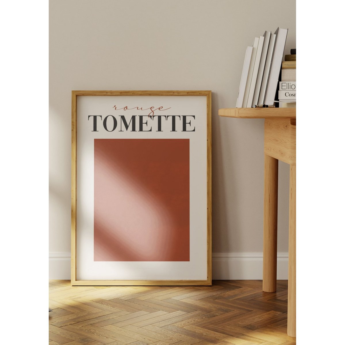 Affiche Rouge Tomette blanc, L'AFFICHERIE