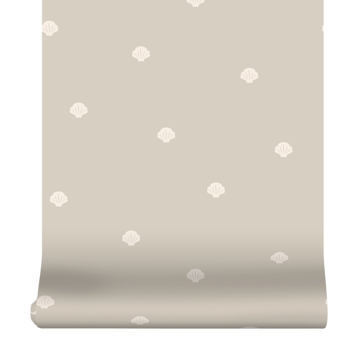 Papier peint Petits coquillages clairs beige, crème, SUPERFRESCO EASY