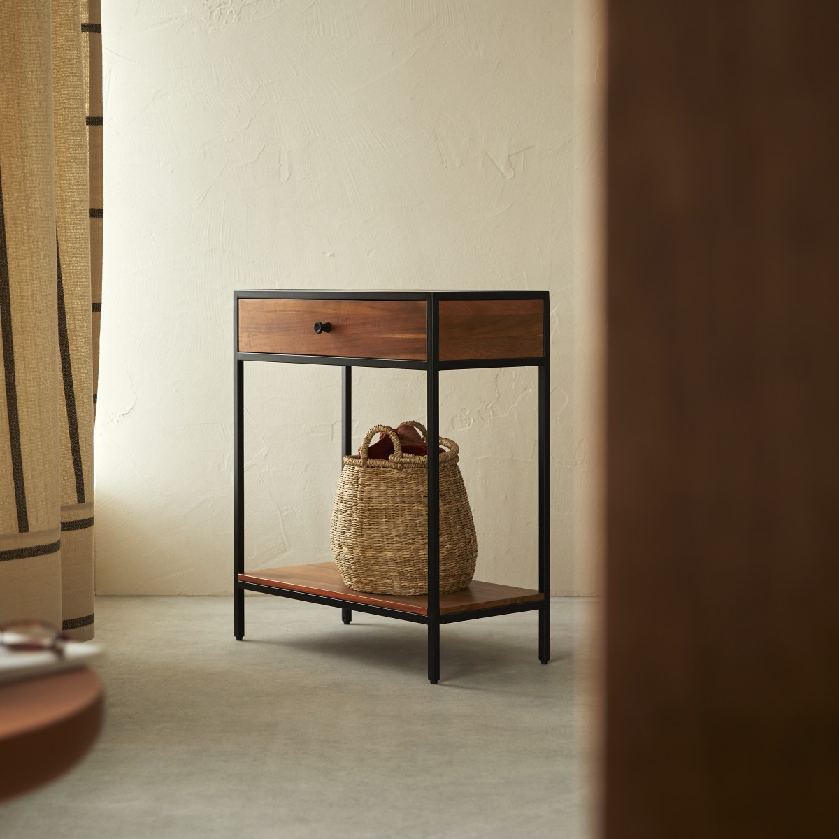 Console en Acacia massif, AGRA naturel, TIKAMOON