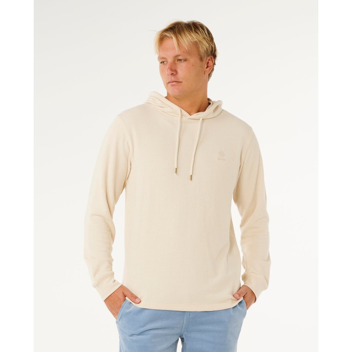 Sweat Pacific Rinse Tex à capuche blanc vintage, RIP CURL