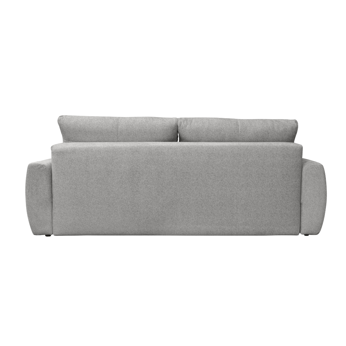 Canapé convertible 3 places avec coffre et matelas ressort L246 cm - ALBA gris, CALICOSY