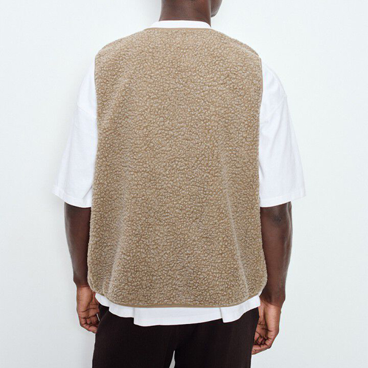 Veste courte droite sans manches HOKTOWN muscade, AMERICAN VINTAGE