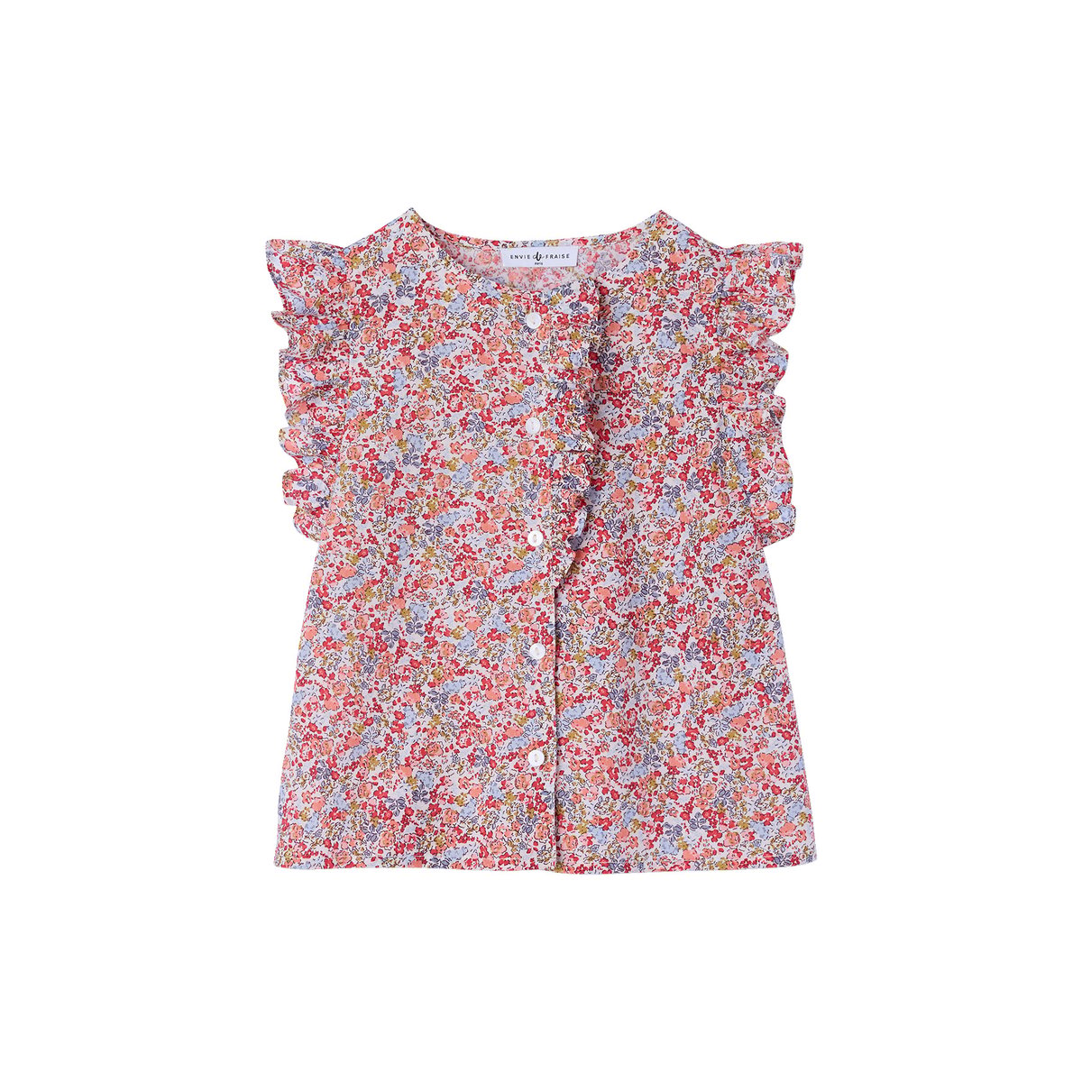 Blouse manches volantées bea, ENVIE DE FRAISE