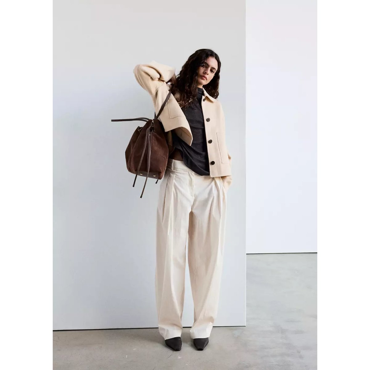 Veste jandra écru, MANGO