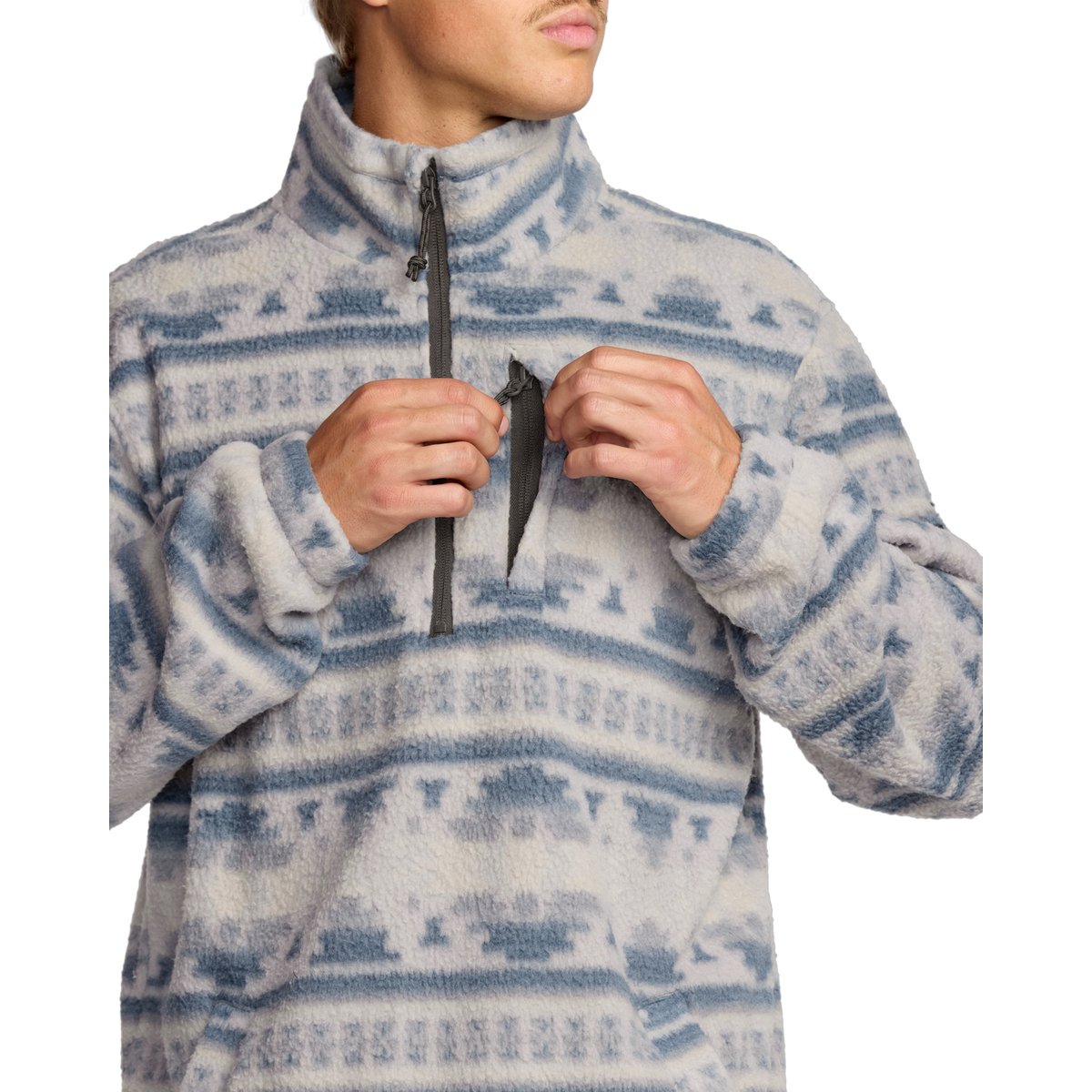 Polaire demi-zip col montant BOUNDARY gris alloy, BILLABONG