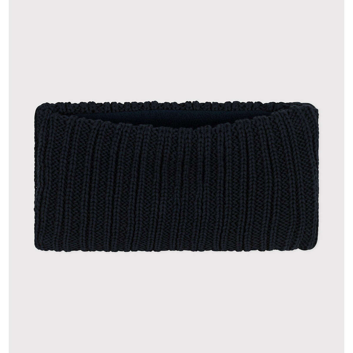 Snood foderato in pile blu marino, PETIT BATEAU