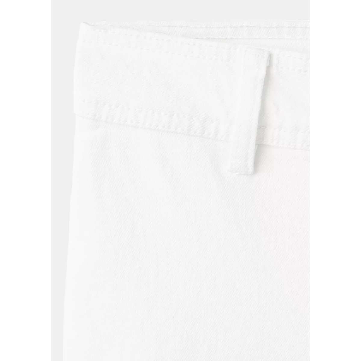 Jean style jupe-culotte Catherin taille haute blanc, MANGO
