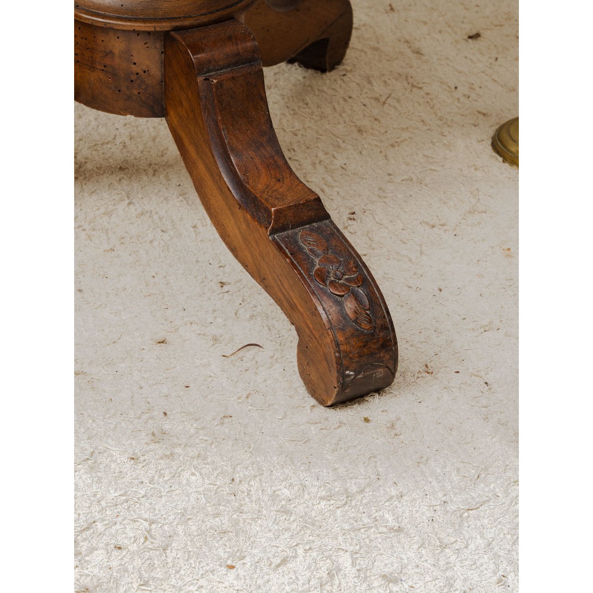 Guéridon en bois Alfred N°195 - Bon état bois foncé, DEBONGOUT