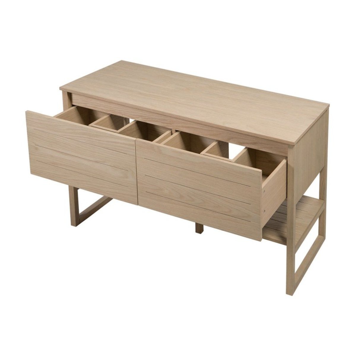 Meuble double +vasque +colonne ATOLL bois clair, MOB IN