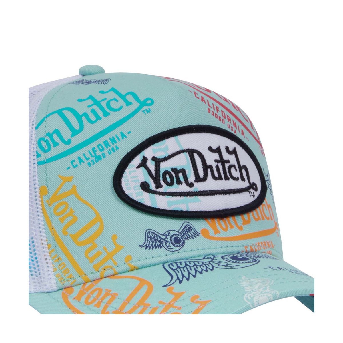 Casquette trucker LE bleu/rouge/blanc, VON DUTCH