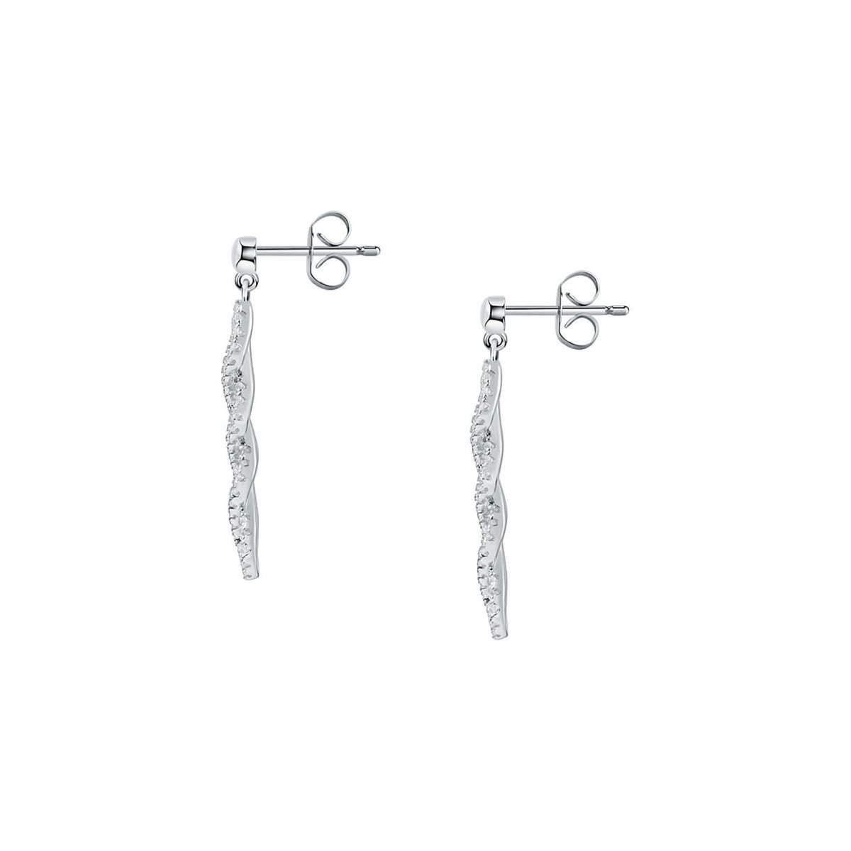Boucles d'oreilles en Argent/oxyde de zirconium De Zirconium et Oxyde de zirconium argent, CLEOR