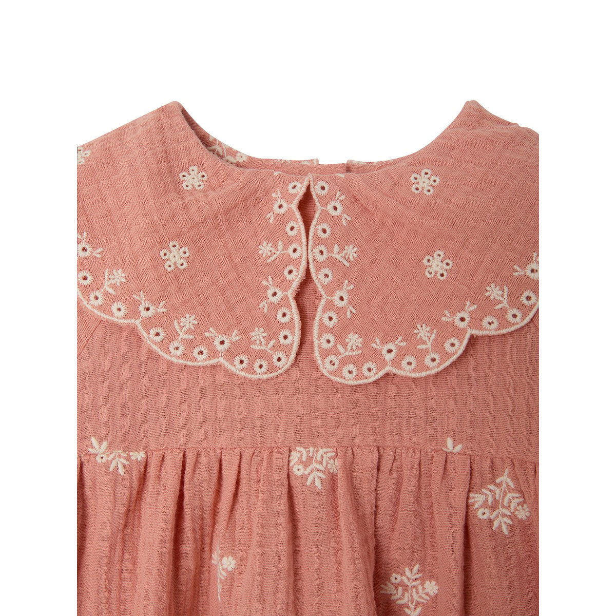 Robe manches longues abricot, VERTBAUDET