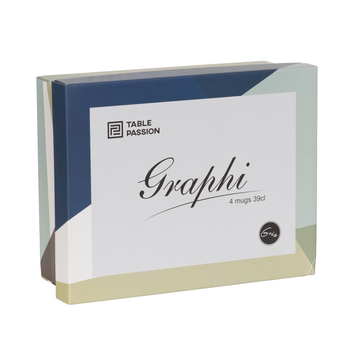 Coffret de 4 mugs Graphi 39 cl - GRAPHI multicolore, TABLE PASSION