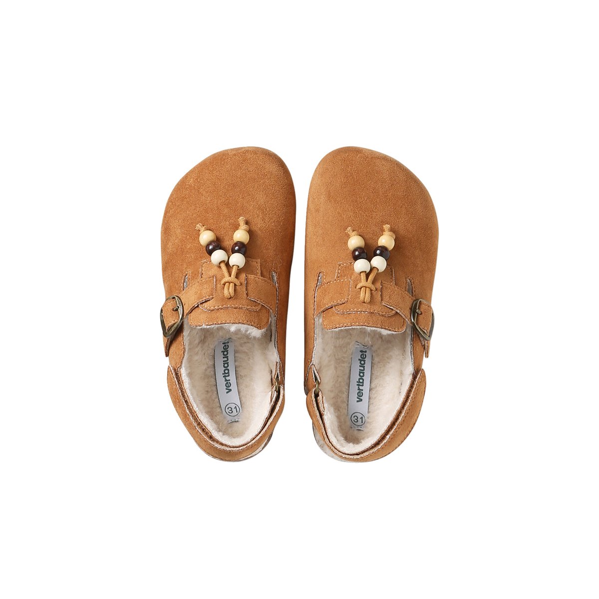 Chausson mule marron, VERTBAUDET
