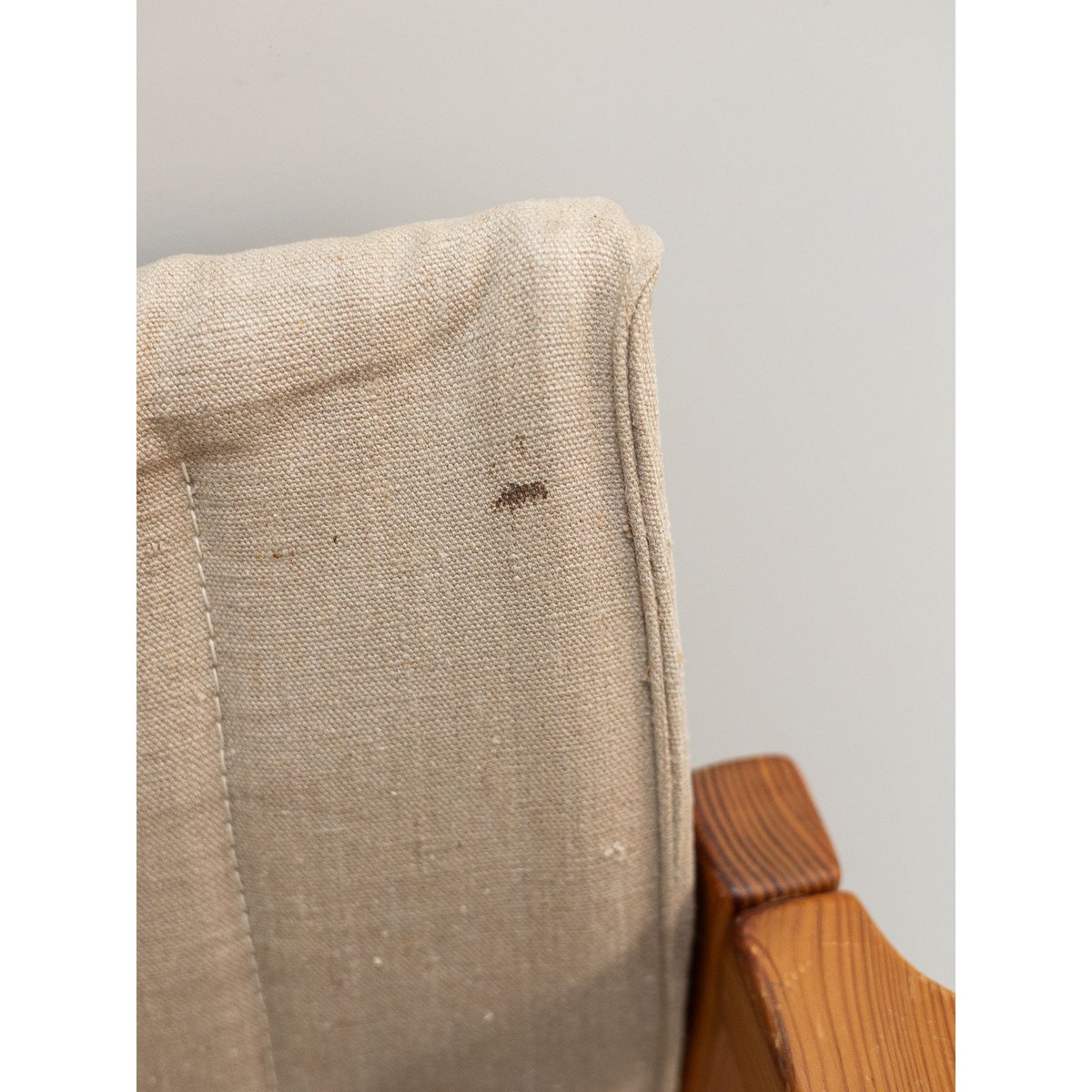 Fauteuil safari Ernest N°1637 - Bon état bois clair, DEBONGOUT