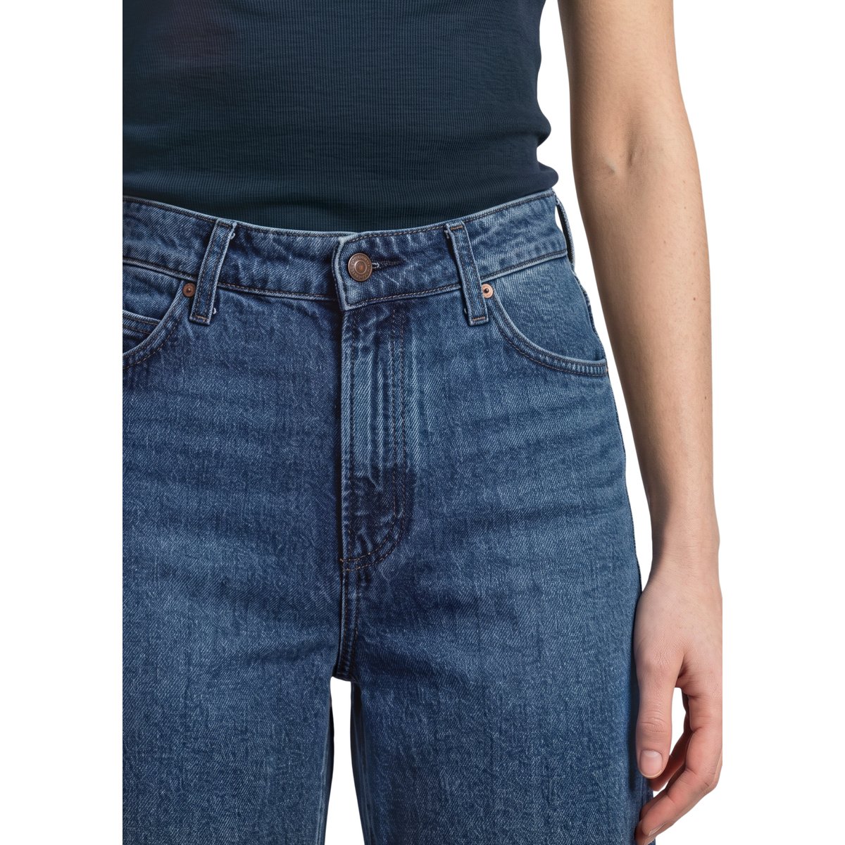 Jeans modèle Tomma large en coton sans stretch bleu, MARC O’POLO DENIM
