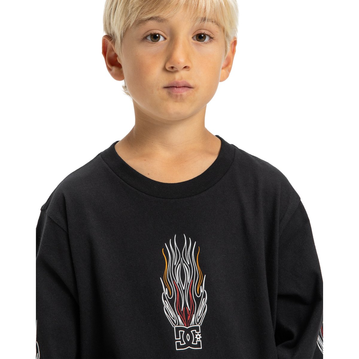 T-shirt manches longues BURNT OUT. noir black, DC SHOES