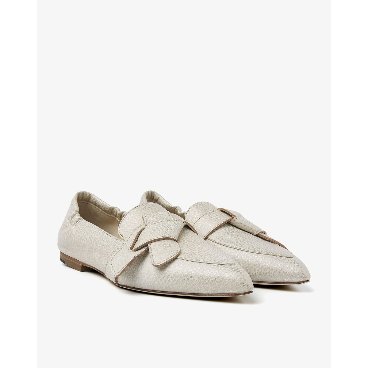 Mocassins LOLA RAYNE beige métallisé, VIA VAI