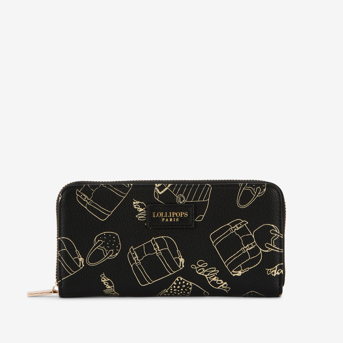 Grand portefeuille Sya noir, LOLLIPOPS
