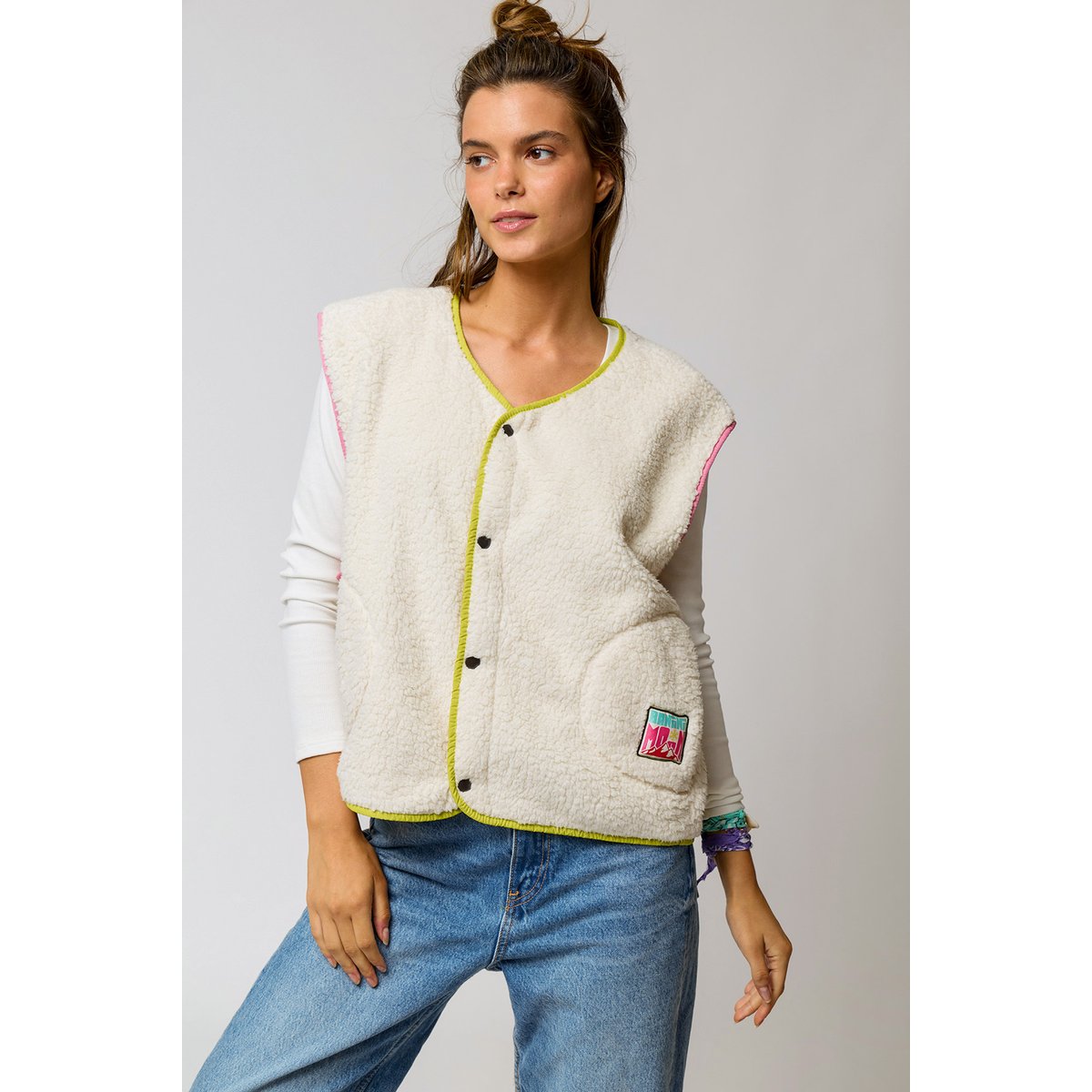 Gilet Yaqui - WINTU ecru, BANANA MOON