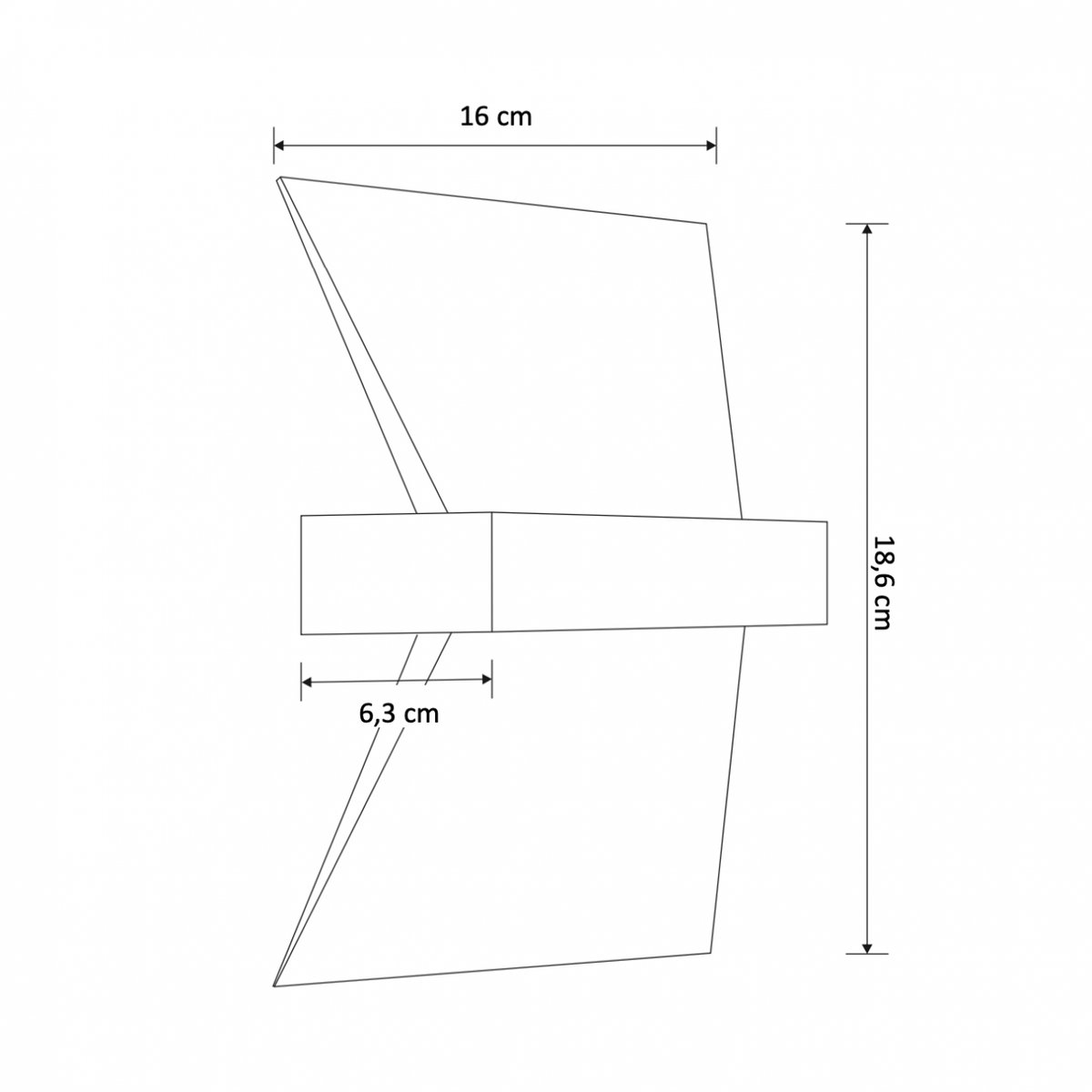 Applique murale LED indirecte - SENJA blanc, KOSILUM