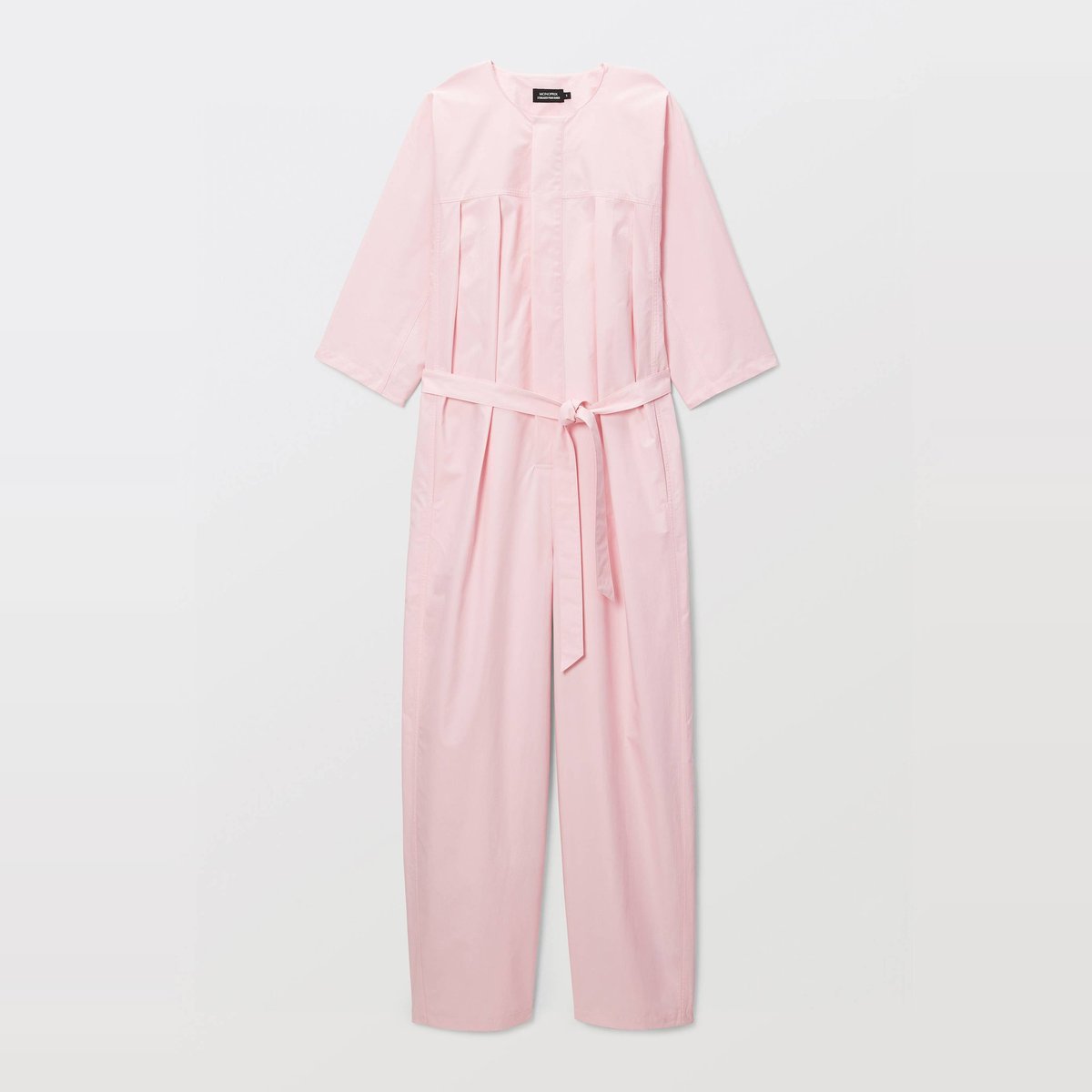 Combinaison pantalon ceinturé en coton nymphea, MONOPRIX