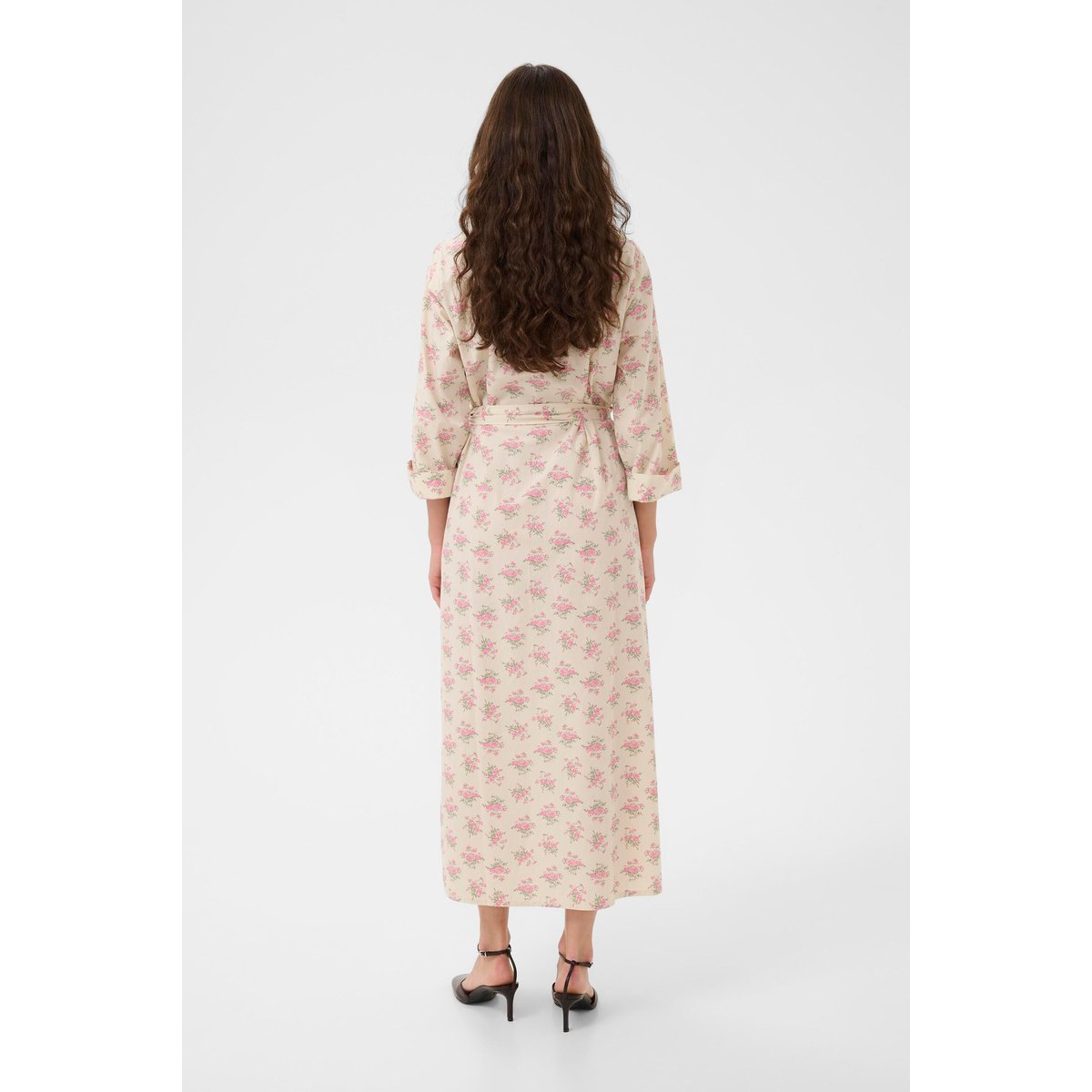 Robe beige whitecap/pink flowers, CULTURE