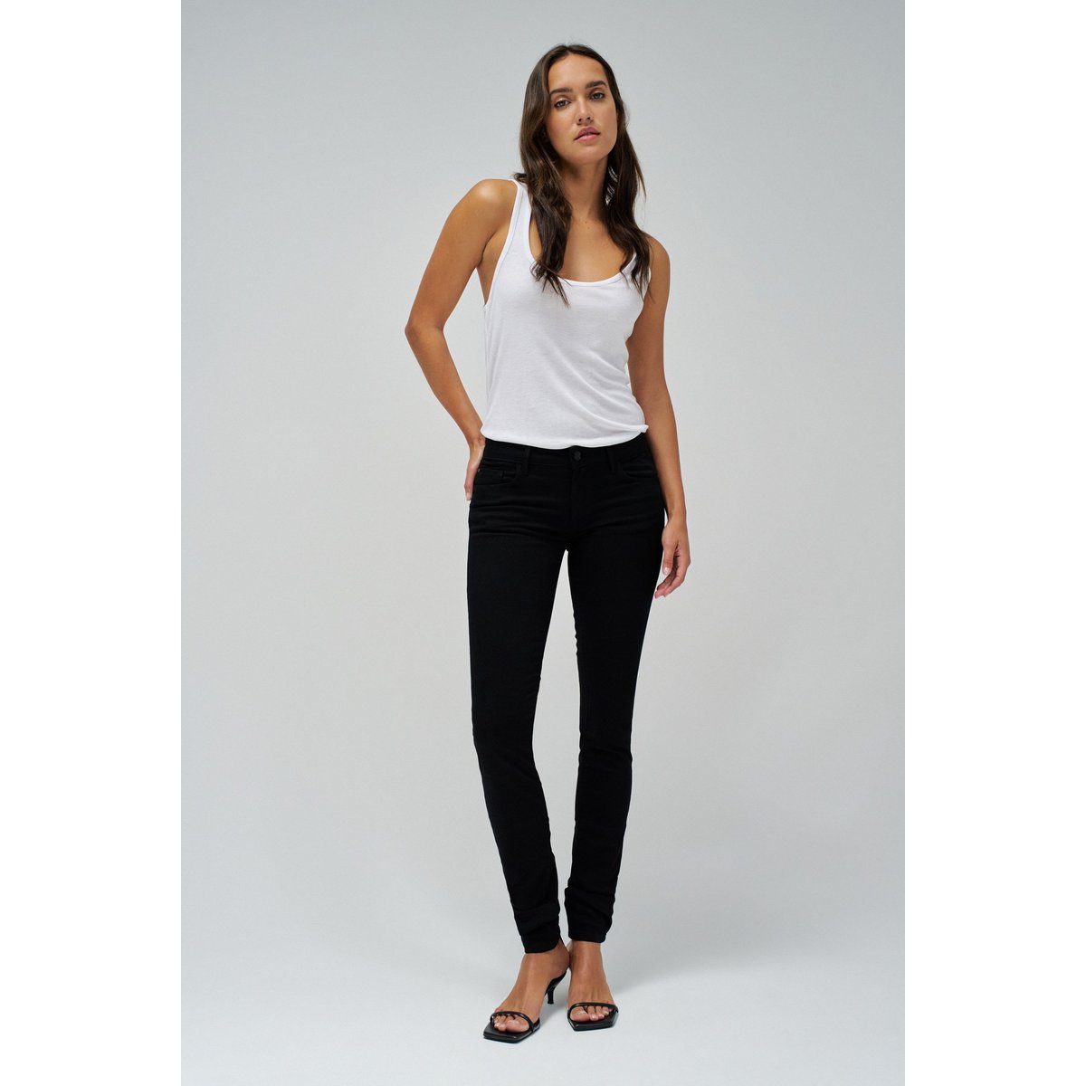 JEAN WONDER PUSH UP SKINNY noir, SALSA JEANS