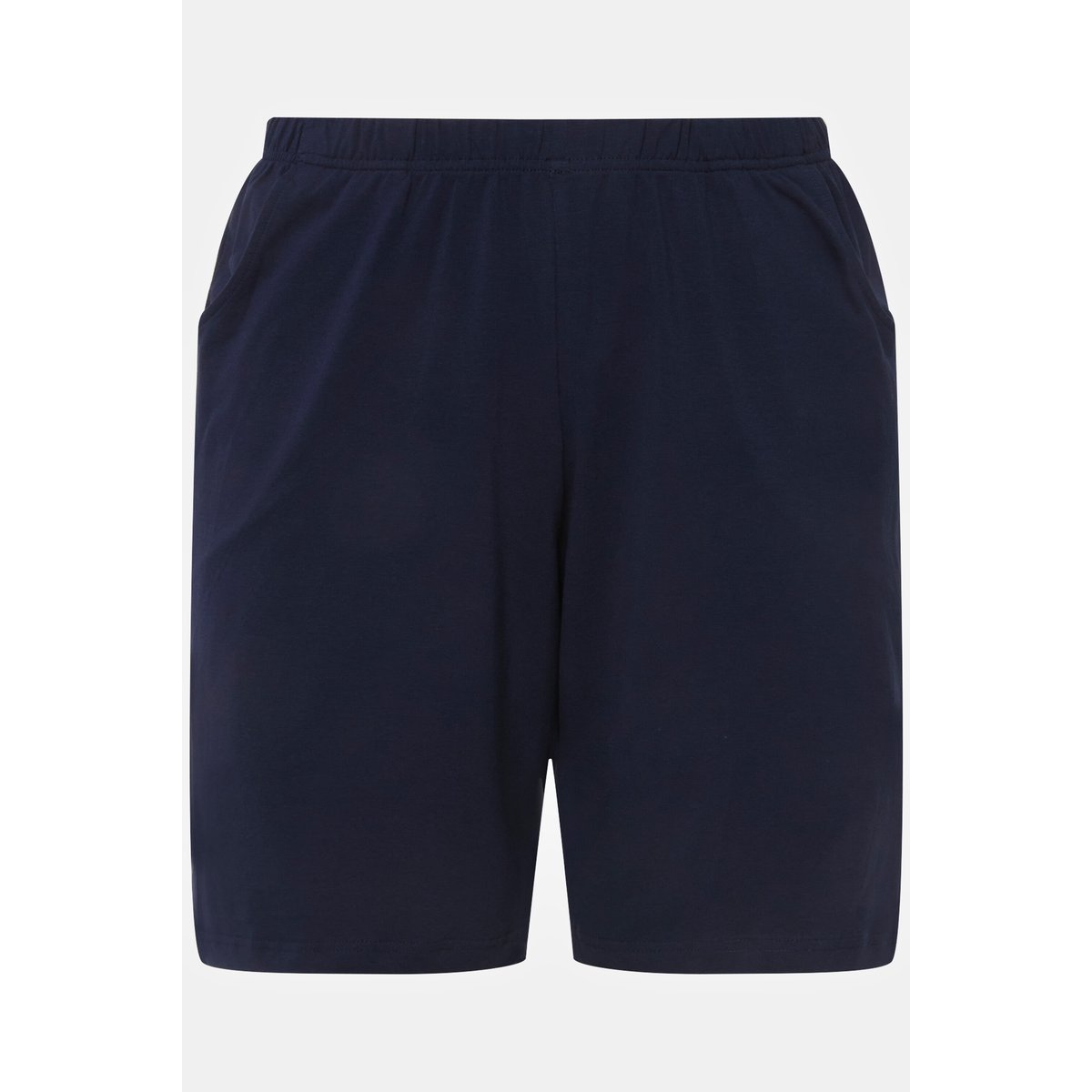 Short en jersey. Taille élastique et poches bleu foncé, ULLA POPKEN