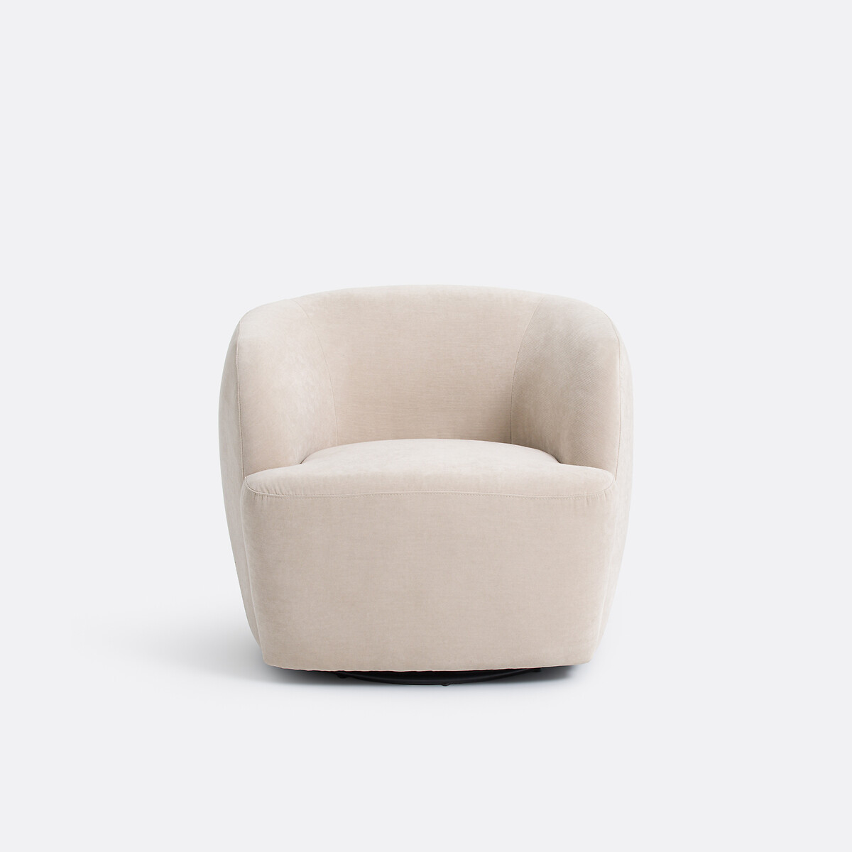 Sillón giratorio compacto, Linete beige , LA REDOUTE INTERIEURS