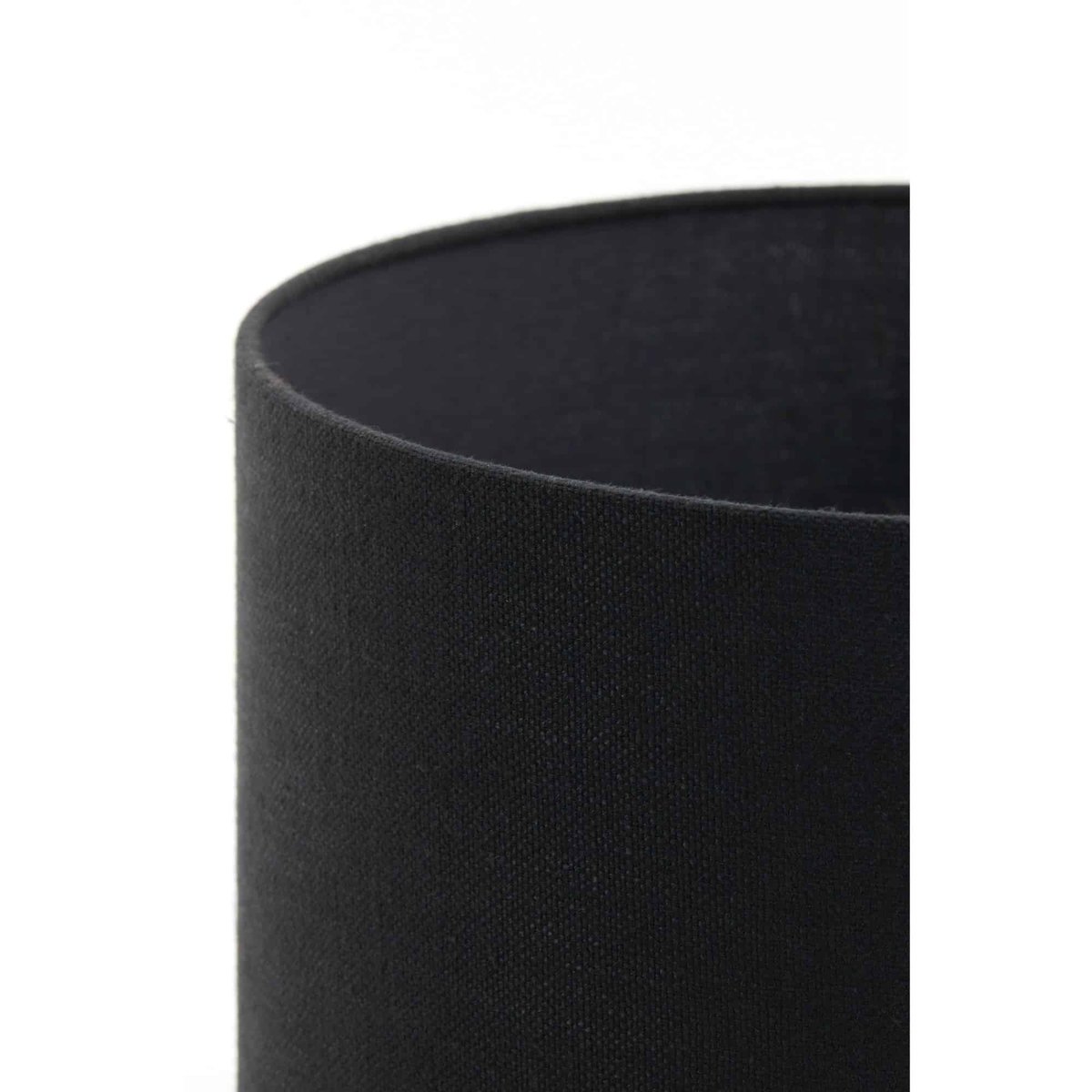 Abat-Jour Textile LIVIGNO noir, LIGHT & LIVING 