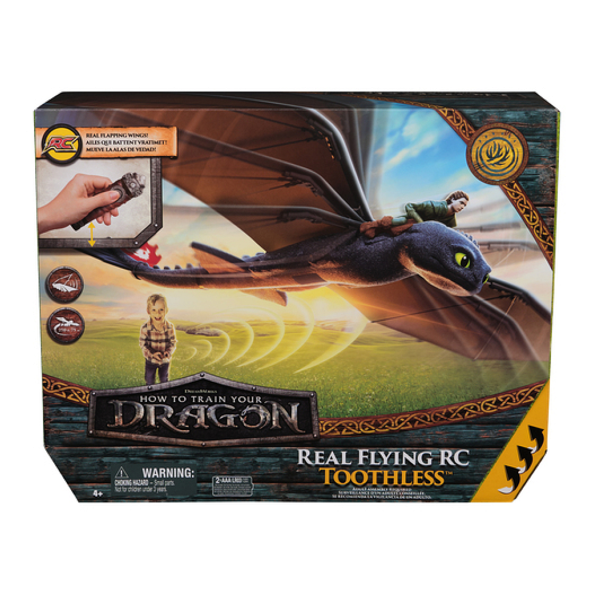 Figurine Volante Radiocommande Krokmou Dragons Movie couleur unique, SPINMASTER