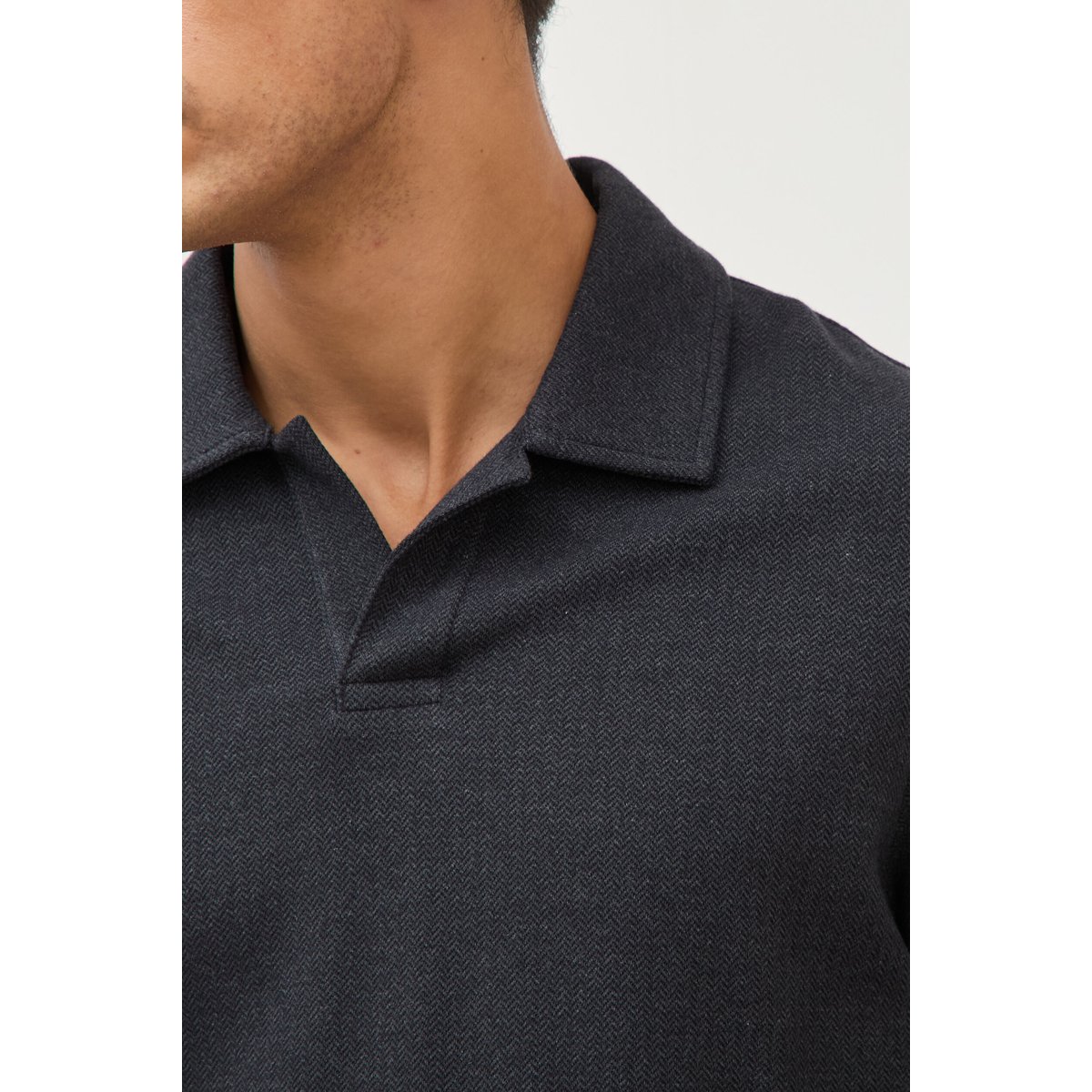 Polo manches longues noir, BONOBO