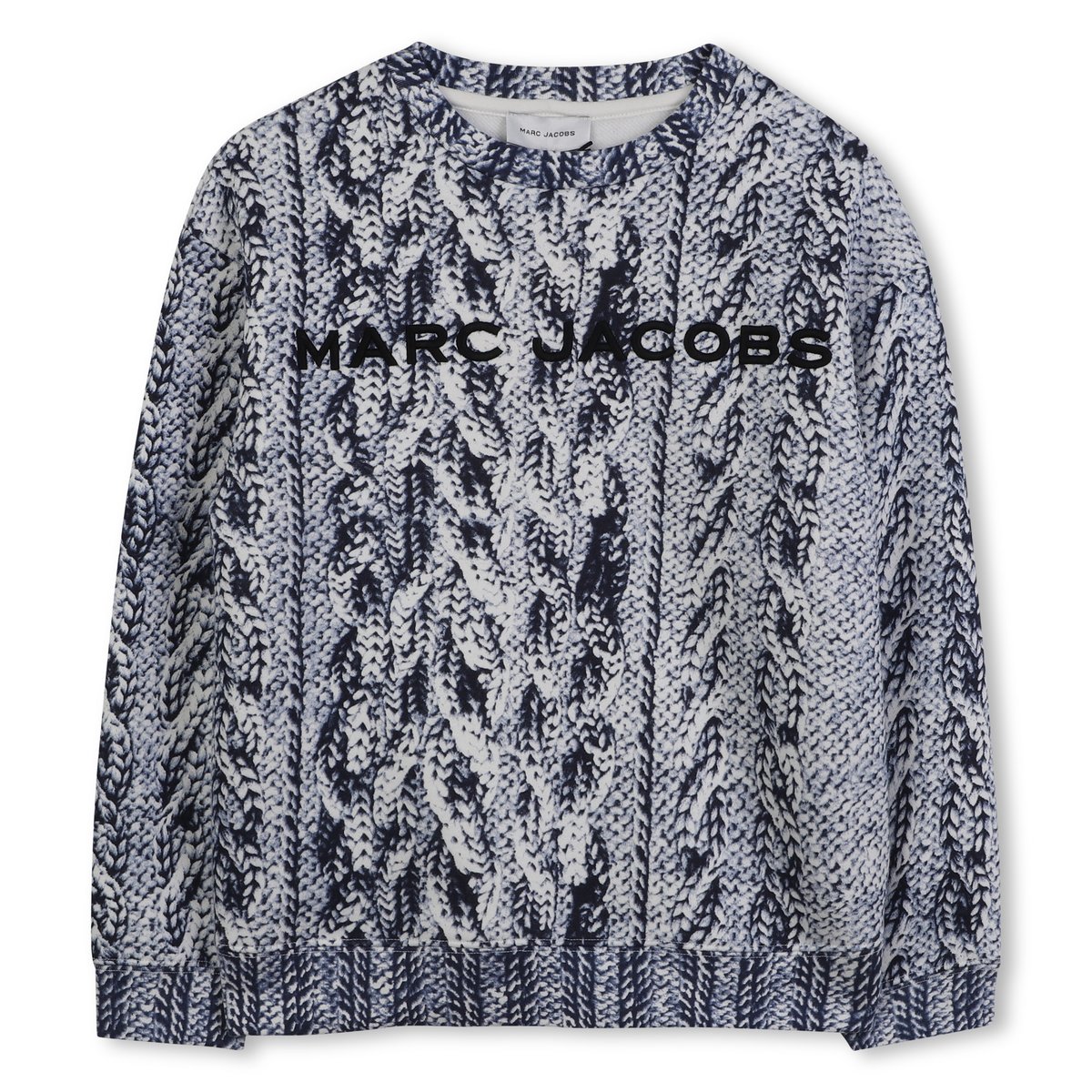 Sweat en polaire de coton dark blue, MARC JACOBS