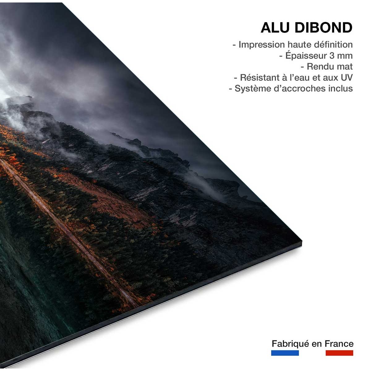 Tableau lacs en Autriche tableau alu dibond, HEXOA