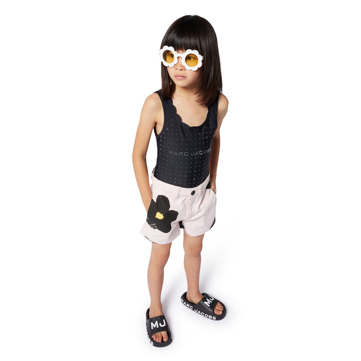 Short en coton imprimé rosee, MARC JACOBS