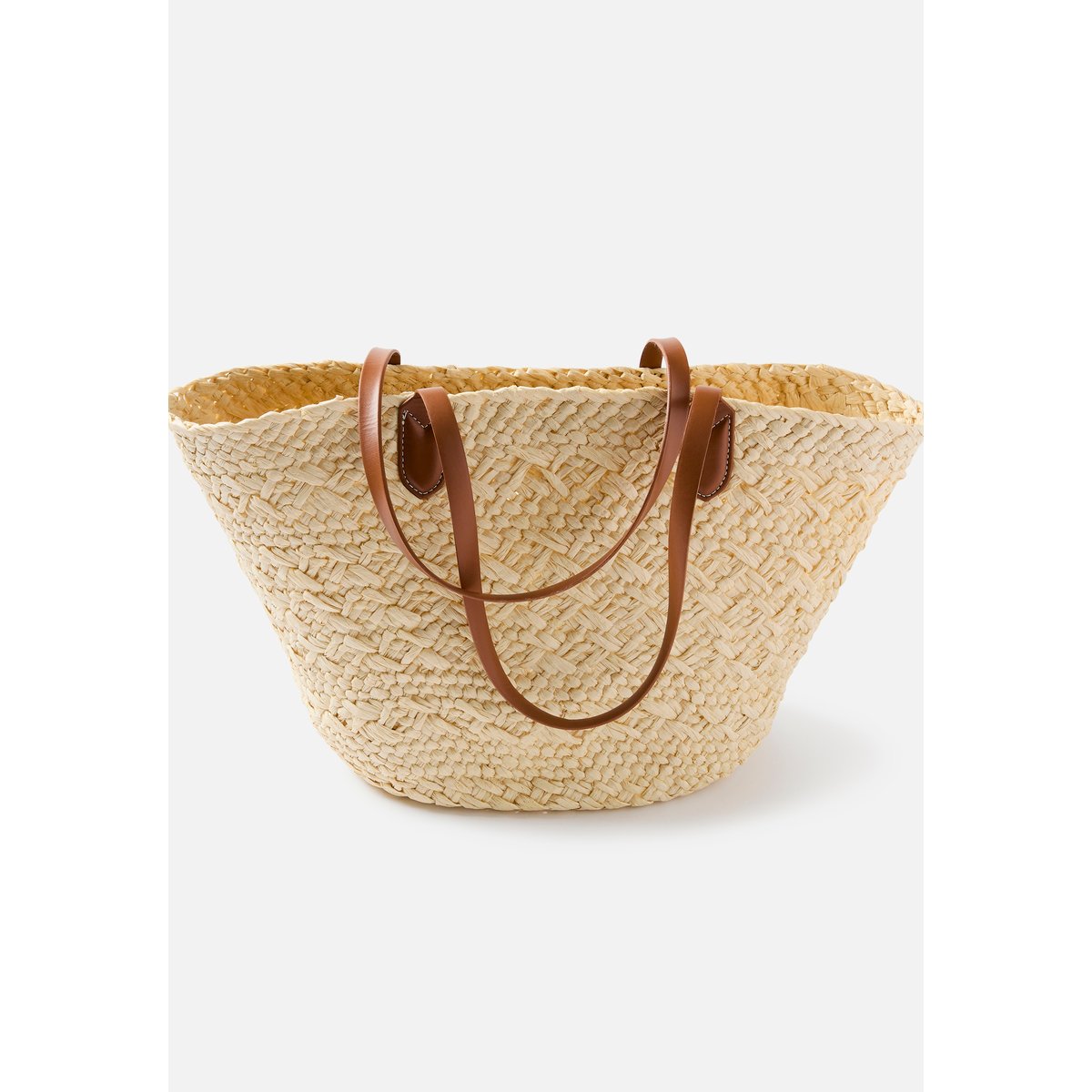 Panier tressé blanc cassé, DAMART