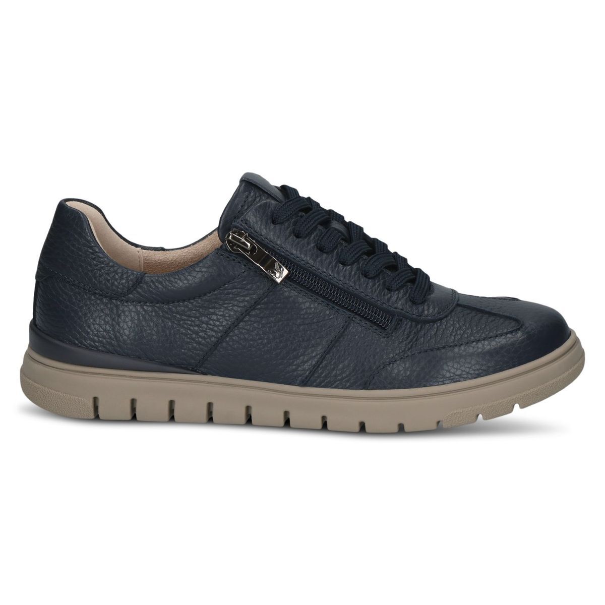 Basket en cuir bleu, CAPRICE