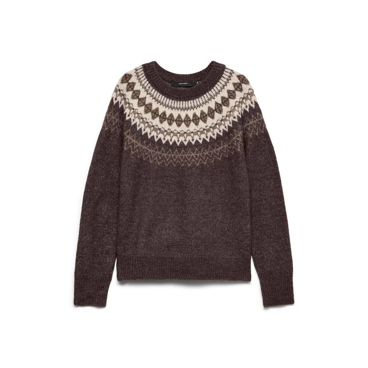 Pull En Maille marron - chocolate torte 1, VERO MODA