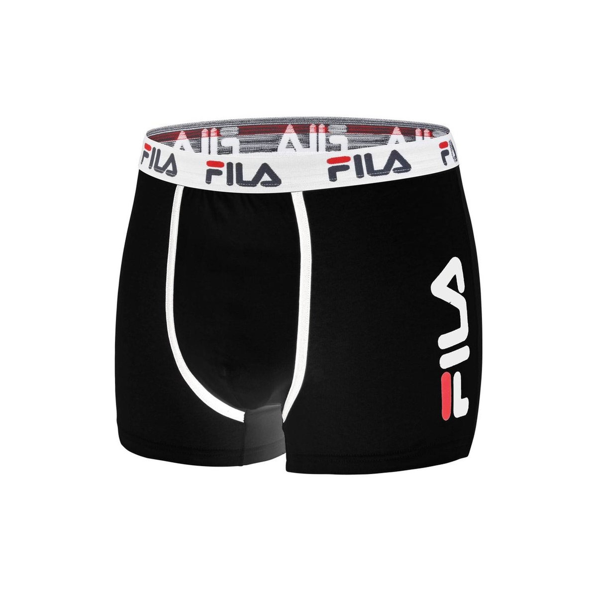 Lot De 4 Boxers Coton Uni Fu5040 noir/bleu, FILA